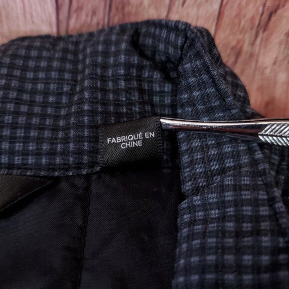 Travis Mathew Golf Vest Mens Size Medium Microplaid Full Zip Gray 1MU365 - Picture 11 of 16